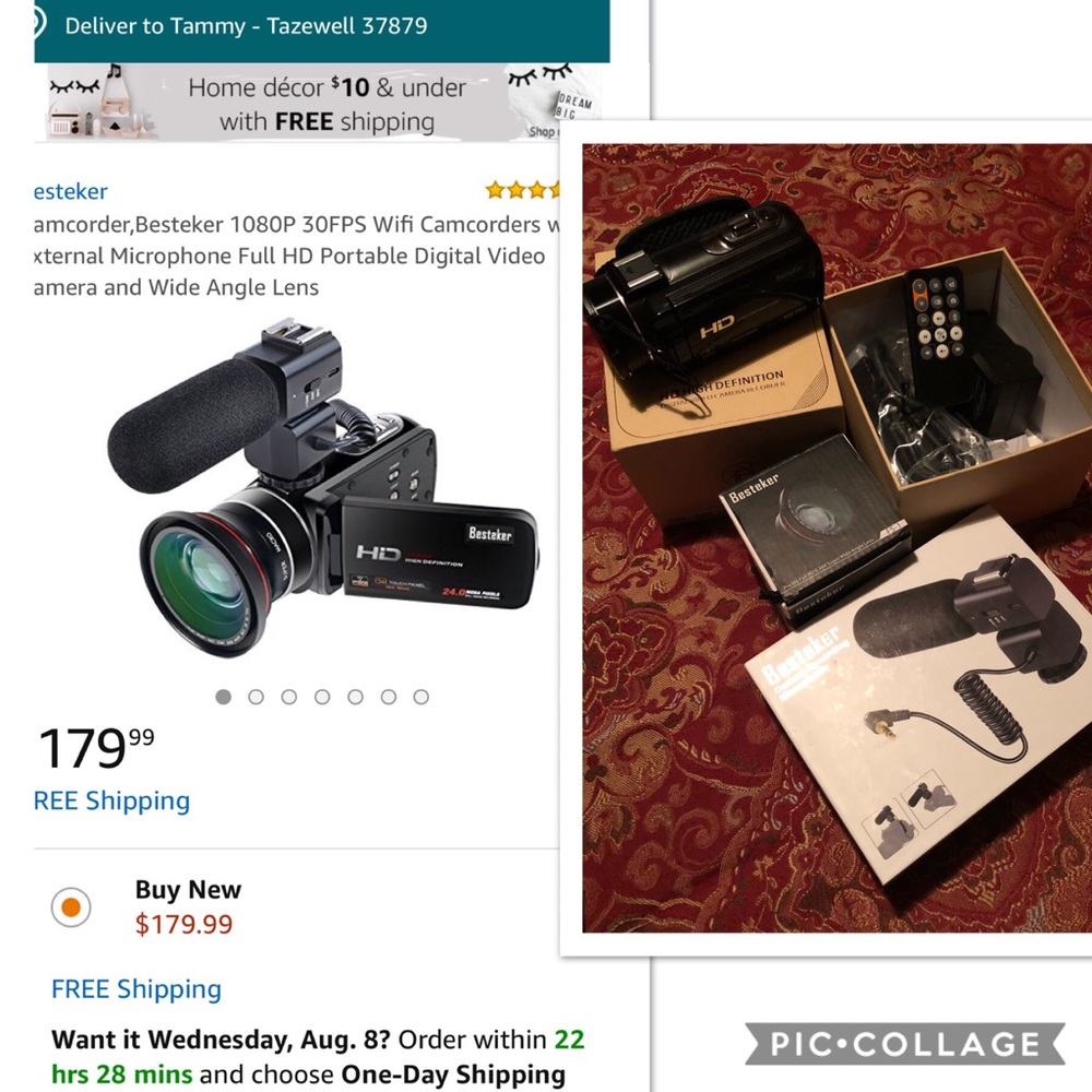 Camera and camcorder and mic and extra lens